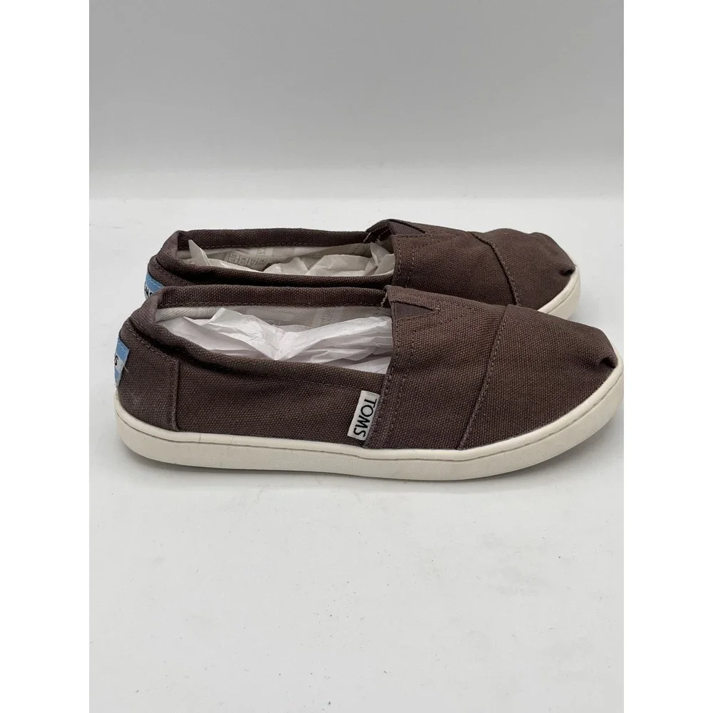 TOMS Classic Brown Canvas Youth Size 1.5